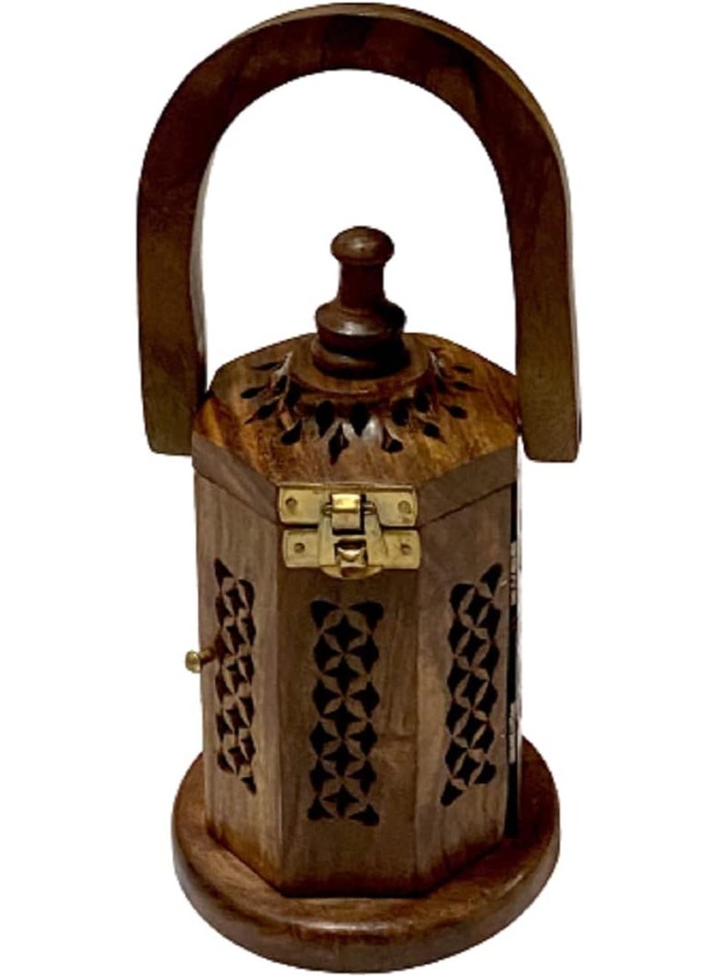 مبخرة خشبية هاند ميد – صناعة يدوية هندية فاخرة - Image 1